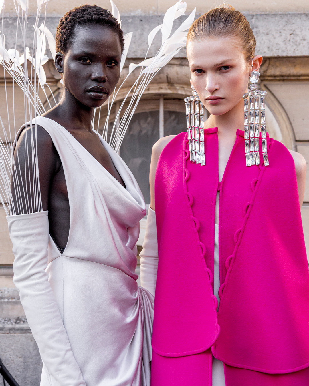 Valentino takes modern haute couture lineup to Chateau de Chantilly