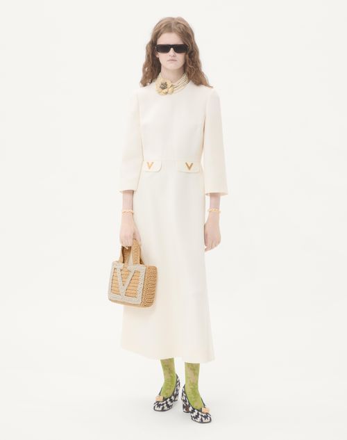Valentino Garavani - Valentino Garavani Viva Superstar Small Shopping Bag In Raffia - Natural/butter - Woman - Totes