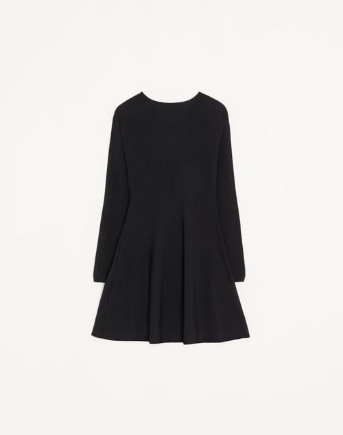 Valentino - Stretch Viscose Dress - Black - Woman - Woman Sale