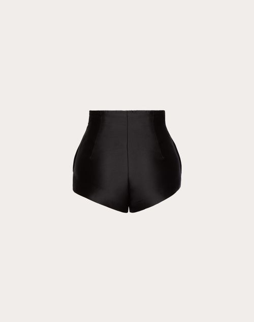 Valentino - Techno Duchesse Shorts - Black - Woman - Trousers And Shorts