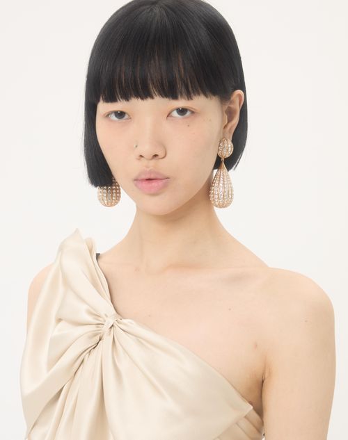 Valentino Garavani - Poetique Des Gouttes Metal And Swarovski® Crystal Earrings - Gold/crystal - Woman - Fashion Jewelry