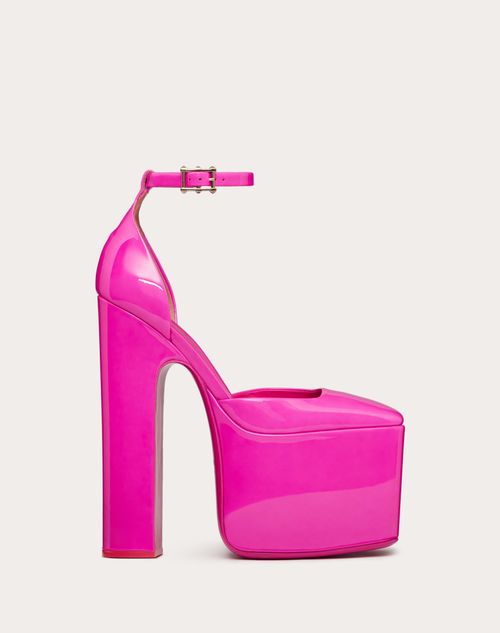 Isse Derfor Tilintetgøre Valentino Garavani Discobox Patent Leather Platform Pump 180mm for Woman in  Pink Pp | Valentino IL