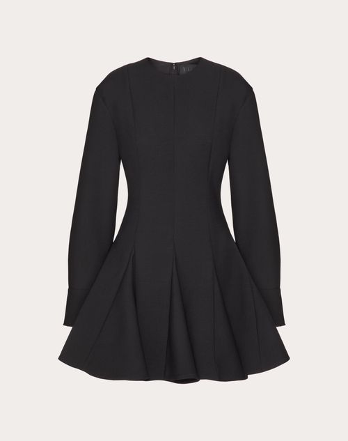 Valentino - Luxury Crepe Short Dress - Black - Woman - Ready To Wear