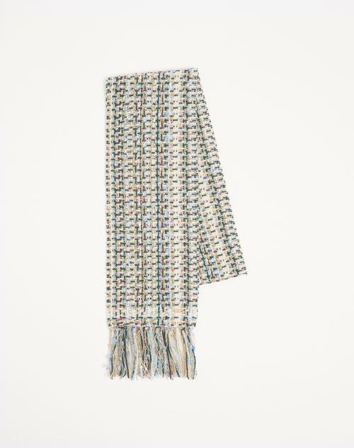 Valentino Garavani - Vlogo Signature Wool And Cashmere Scarf - Multicolour - Woman - Soft Accessories