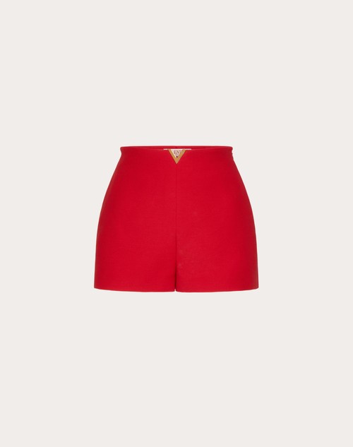 Valentino Garavani pressed crease wool tailored shorts - Black
