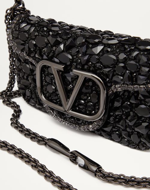 Valentino Garavani Mini Locò black shoulder bag