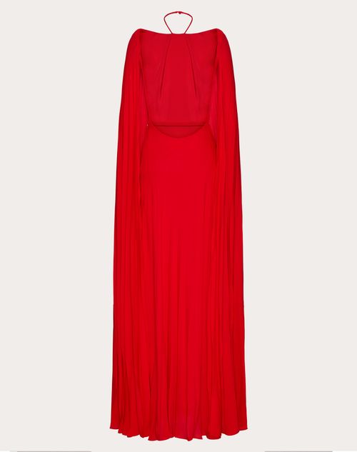 Valentino - Georgette Evening Dress - Red - Woman - Gowns