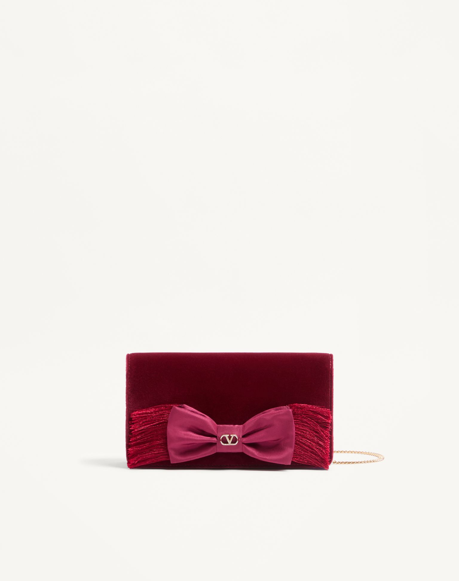 발렌티노 브이로고 시그니처 미니 벨벳 숄더백 8W2P0AY4TPV_DBL