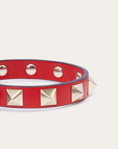 Valentino Garavani - Rockstud Bracelet - Rouge Pur - Woman - Jewellery
