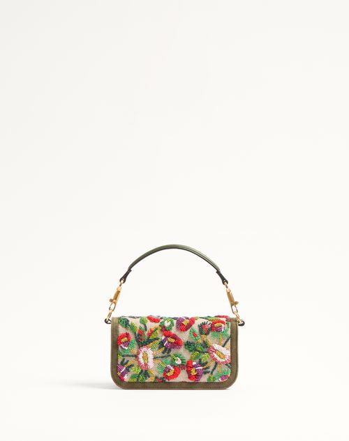 Valentino Garavani Locò Small Shoulder Bag Embroidered With Valentino Garavani Locò Small Shoulder Bag Embroidered With