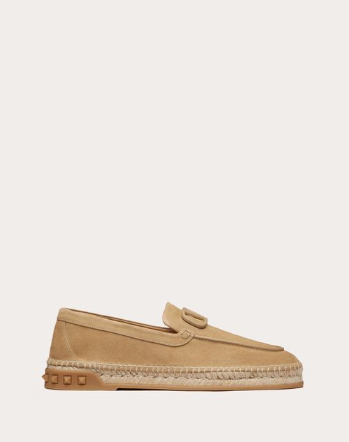 ASOS DESIGN boat shoes in stone suede