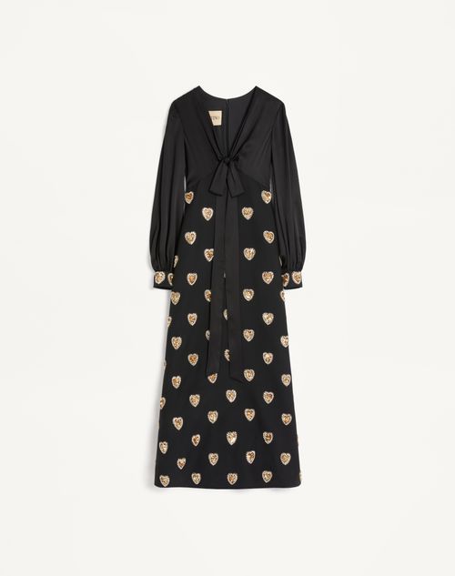 Valentinoミンクトリミング カシゴラ混ロングコート貴族の礼服 アンゴラウール コンバーチブルロングコート（01-15WE06-203