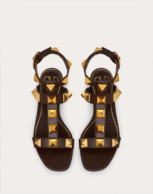 Black and discount gold sandals flat