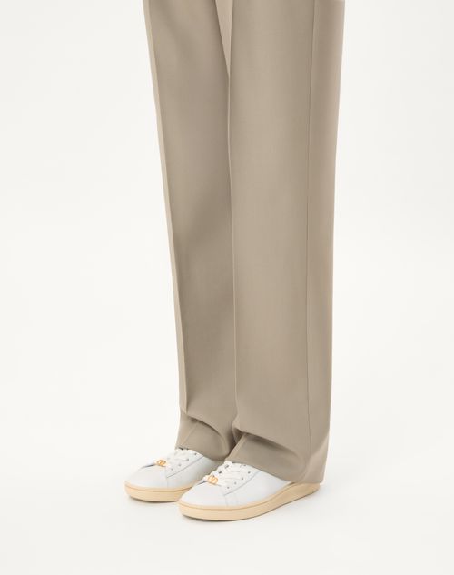 Valentino Garavani - Royco Trainer In Nappa Calfskin - White - Man - Trainers