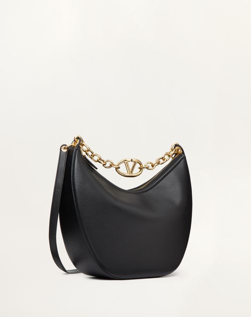 Vlogo Moon Medium Grainy Calfskin Hobo Bag With Chain for Vlogo Moon Medium Grainy Calfskin Hobo Bag With Chain for
