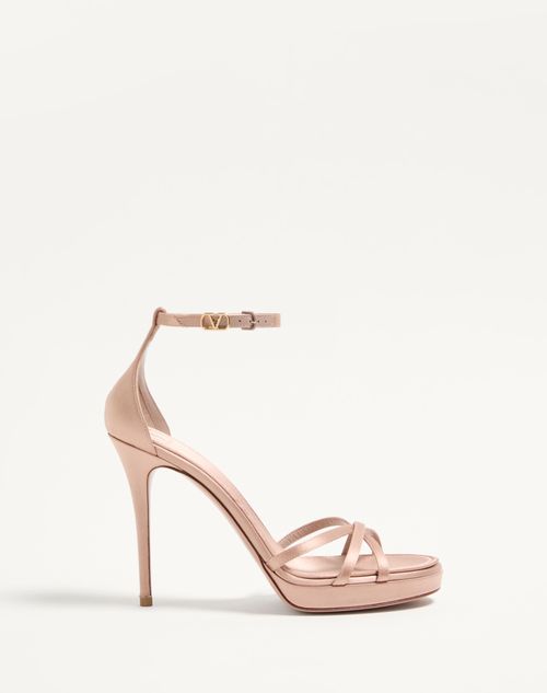 Valentino Garavani Eveninglam Satin Platform Sandal 120mm