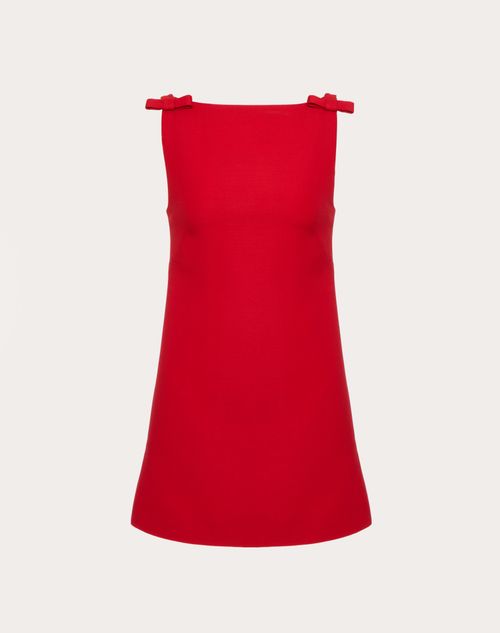 Valentino - Robe En Crêpe Couture - Rouge - Femme - Shelf - W Pap - Toile Rosso