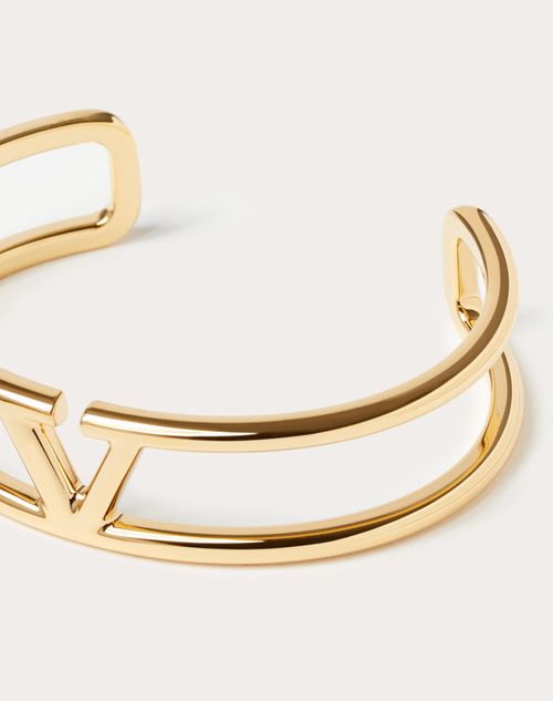 Vlogo Signature Metal Bracelet for Man in Gold | Valentino US