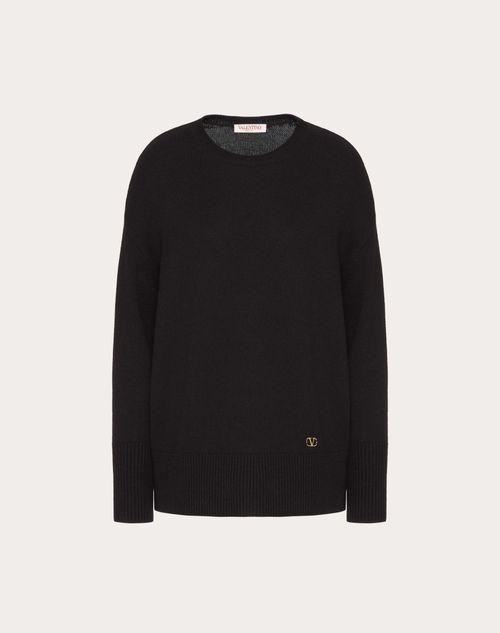 Valentino - Maglione In Cashmere - Nero - Donna - Maglieria