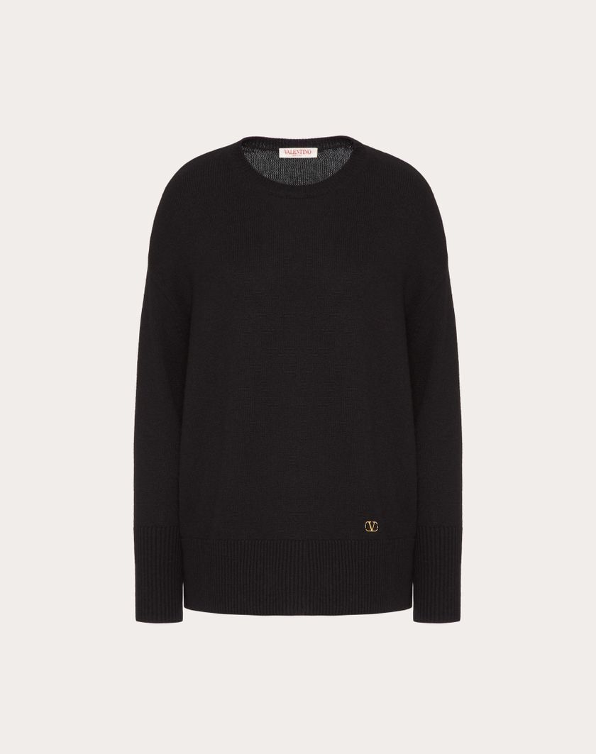 Valentino Handbags Maglione In Cashmere per Donna in Nero | Valentino IT