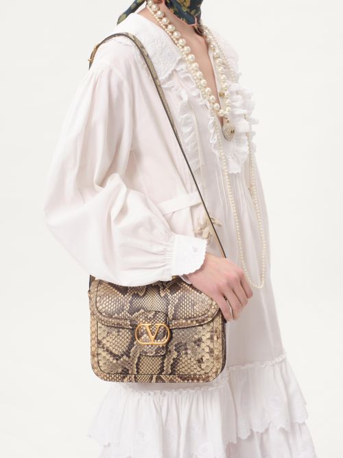 Valentino Garavani 9to5 Python Shoulder Bag for Woman in Valentino Garavani 9to5 Python Shoulder Bag for Woman in