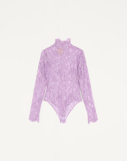 Valentino - Floral Lace Body - Soft Wisteria - Woman - Lingerie