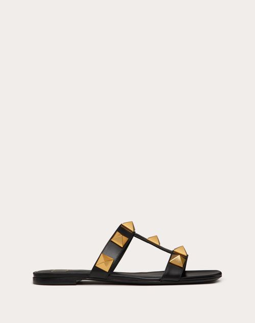 Red Valentino SANDALO SLIDE BASSO ROMAN STUD IN VITELLO