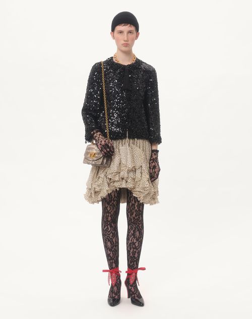 Valentino - Embroidered Jacket - Black - Woman - Jackets And Blazers
