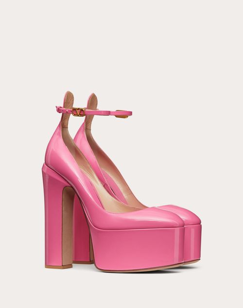 Valentino Garavani - Valentino Garavani Tan-go Platform Pump In Patent Leather 155 Mm - Pink - Woman - Tan-go - Shoes