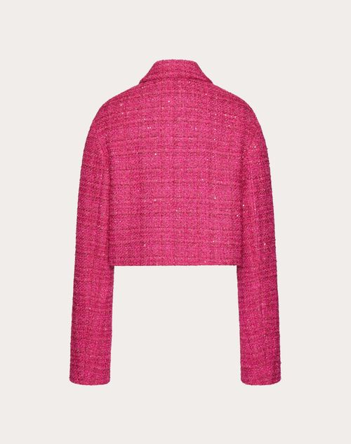 Valentino - Glaze Tweed Light Jacket - Pink Pp - Woman - Shelf - Pap 