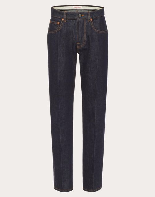 Valentino - Pantalón De Mezclilla Con Etiqueta De Sastrería De Maison Valentino - Denim - Hombre - Denim