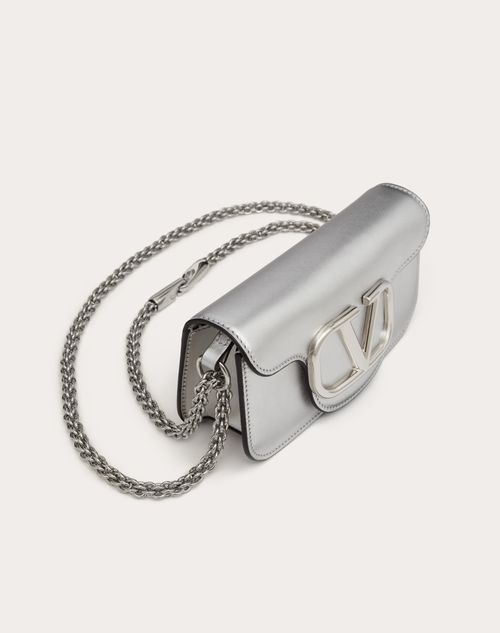 Metallic on sale silver bag