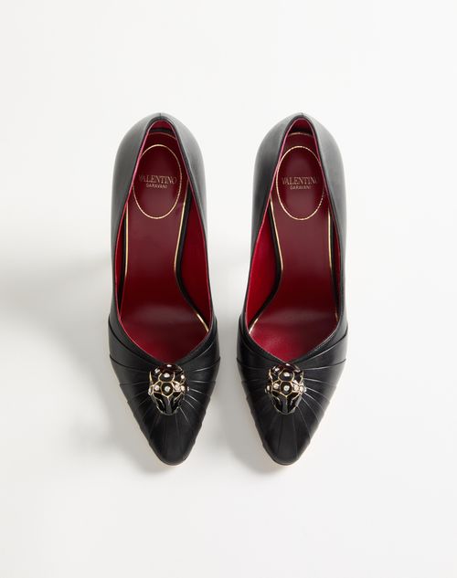 Valentino Garavani - Panthea Goatskin Pumps 105mm - Black - Woman - Pumps