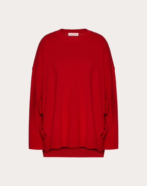 Pull laine rouge femme
