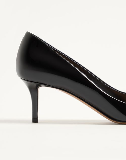 Valentino Garavani - Vlogo Signature Patent Leather Pumps 60mm - Black - Woman - Pumps And Slingbacks