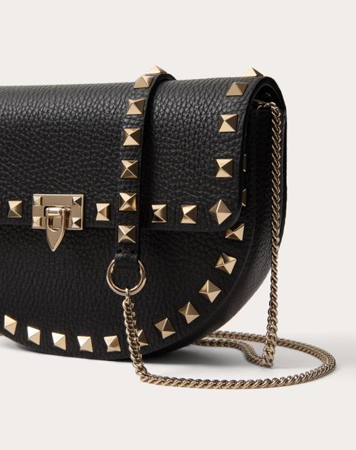 MINI ROCKSTUD SHOULDER BAG IN GRAINY CALFSKIN