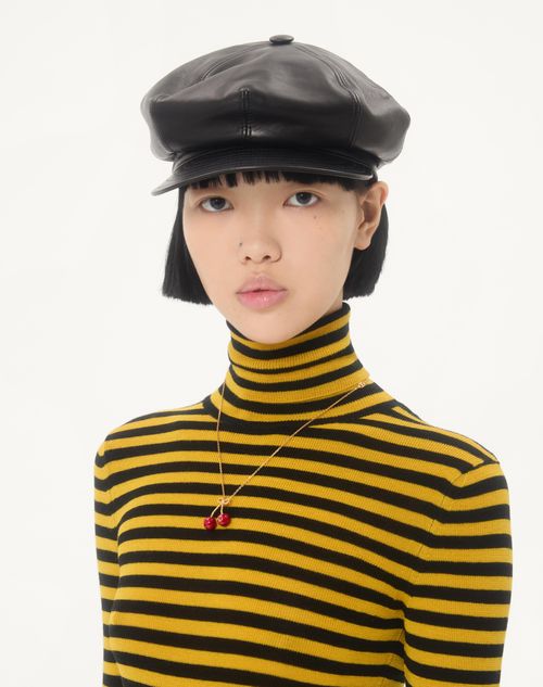 Valentino Garavani - Cherryfic Metal And Enamel Necklace - Antique Brass/red - Woman - Accessories