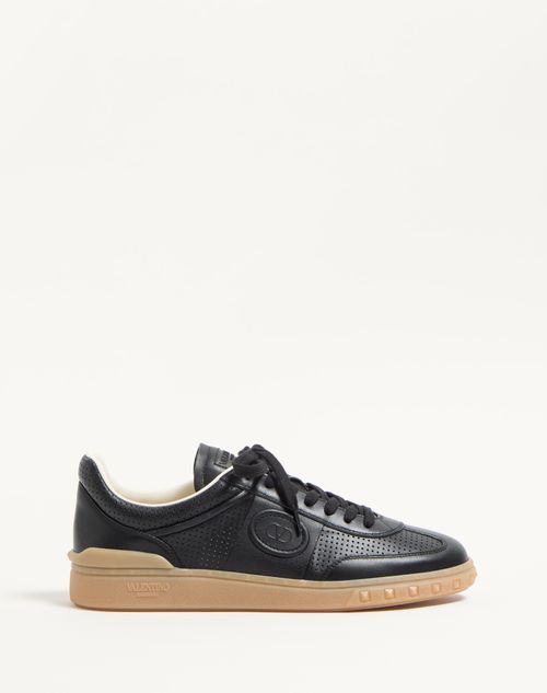 Valentino Garavani - Upvillage Low-top Perforated Nappa Leather Sneaker - Black - Man - Shoes