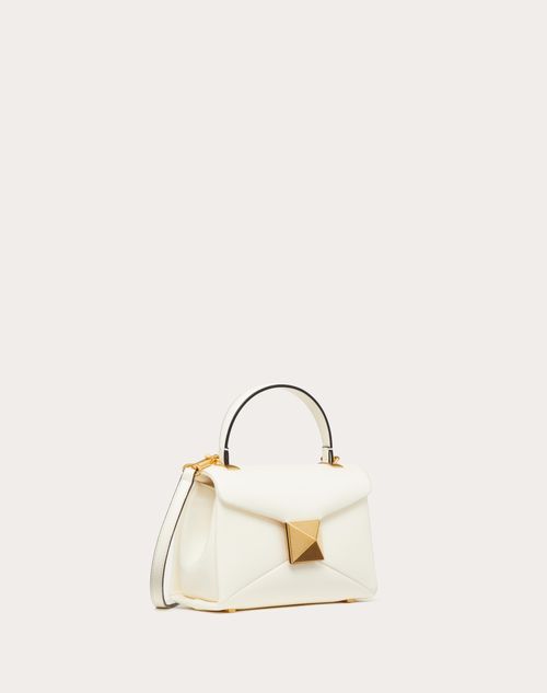 Valentino Garavani - Mini One Stud Handbag In Nappa - Ivory - Woman - Single Handle Bags