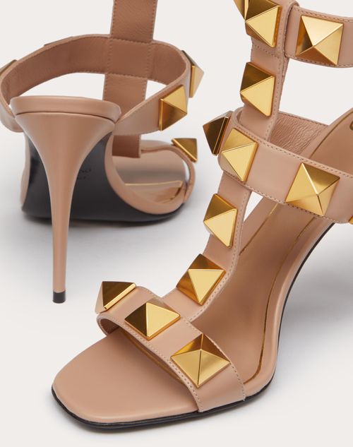 Valentino rose 2024 gold sandals