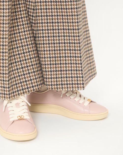 Valentino Garavani - Royco Sneaker In Nappa Calfskin - Pink - Woman - Sneakers