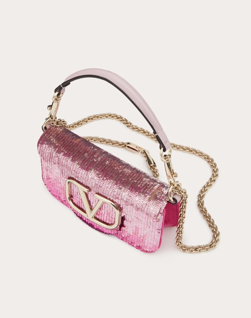 Valentino Garavani mini Locò leather shoulder bag - Pink