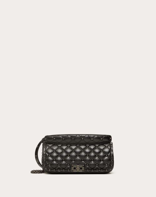 Rockstud Spike Calfskin Shoulder Bag for in Black Valentino US