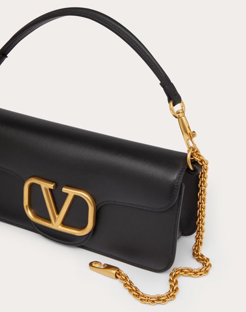 Valentino Loco Small Calfskin Shoulder Bag With Chain (Shoulder bags,Chain  Strap)