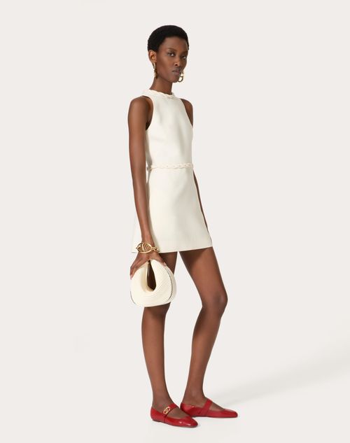 Valentino - Crepe Couture Short Dress - Ivory - Woman - Ready To Wear