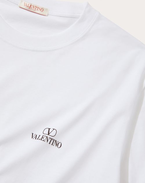 Vロゴ ヴァレンティノプリント コットンtシャツ for メンズ インチ ...
