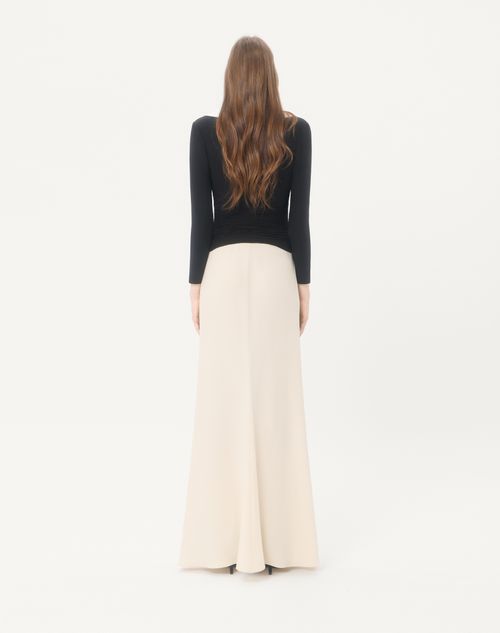 Valentino - Cady Couture Gown - Black/vanilla - Woman - Gowns