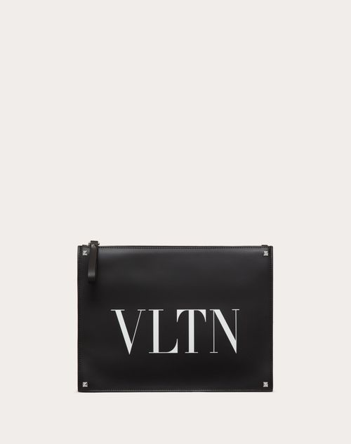 Valentino best sale leather clutch