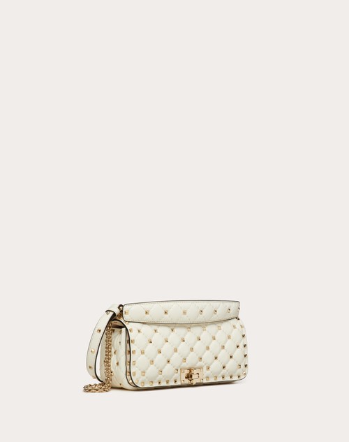 valentino rockstud spike bag white