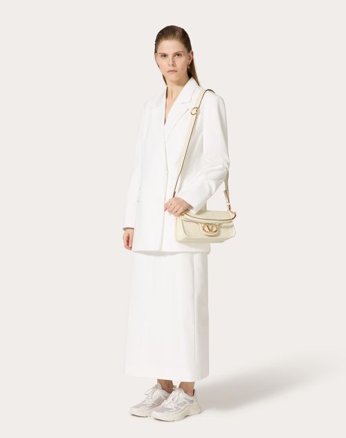 Valentino Garavani - Vlogo 1960 Nappa Leather Medium Shoulder Bag - Ivory - Woman - Shoulder Bags
